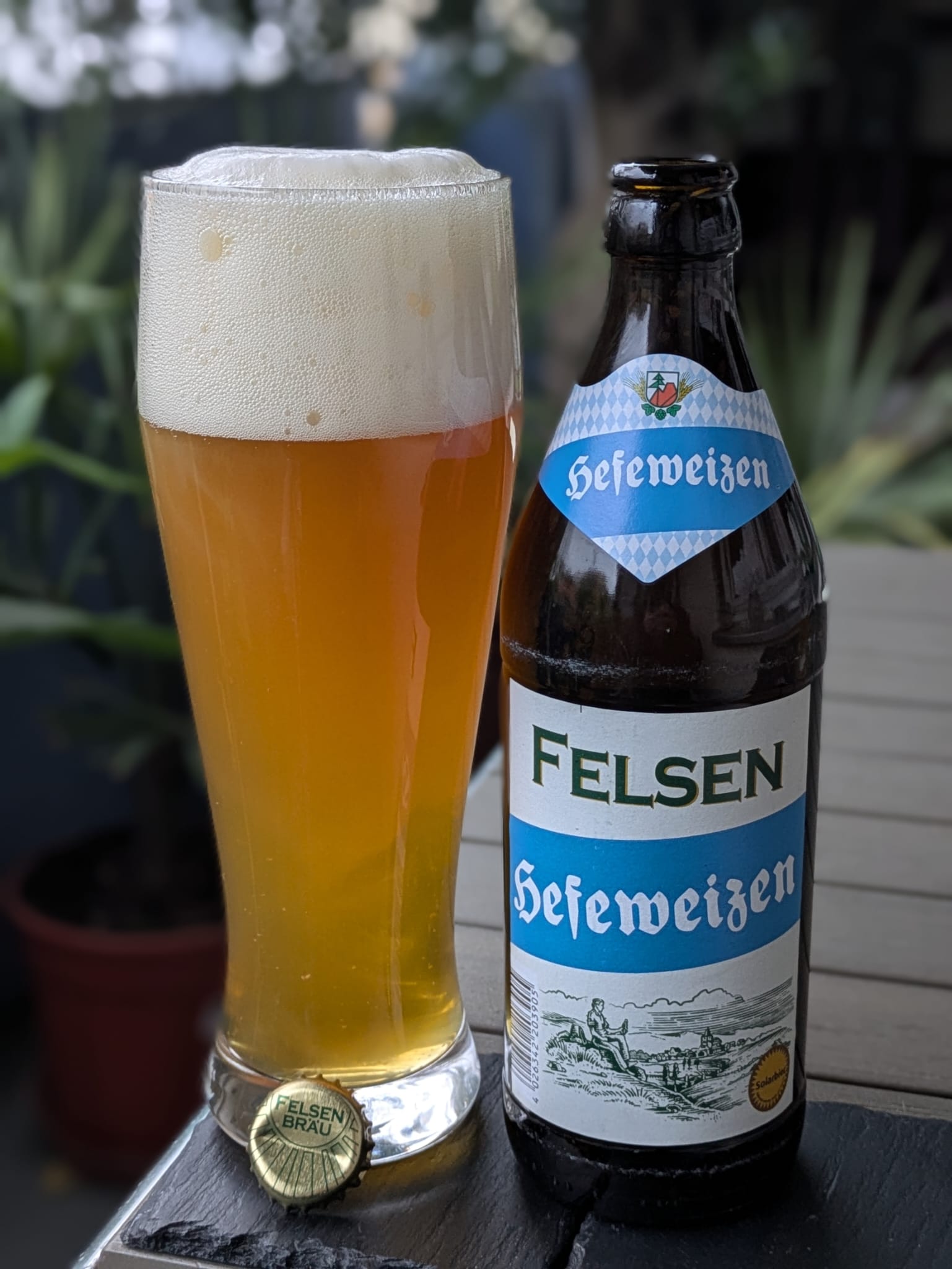 Bierprobe Hefeweizen von Felsenbräu von FrankenBierFreund
