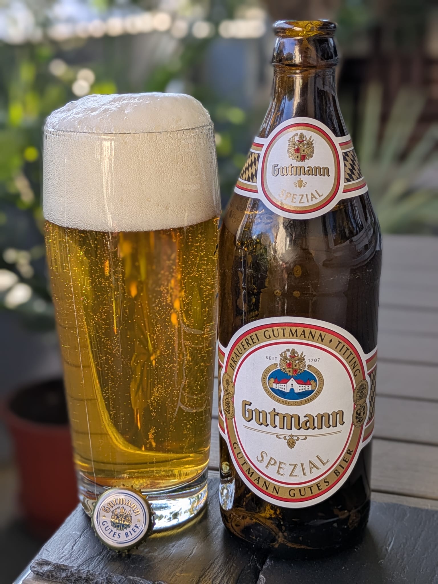 Bierprobe Gutmann Spezial der Brauerei Gutmann von FrankenBierFreund