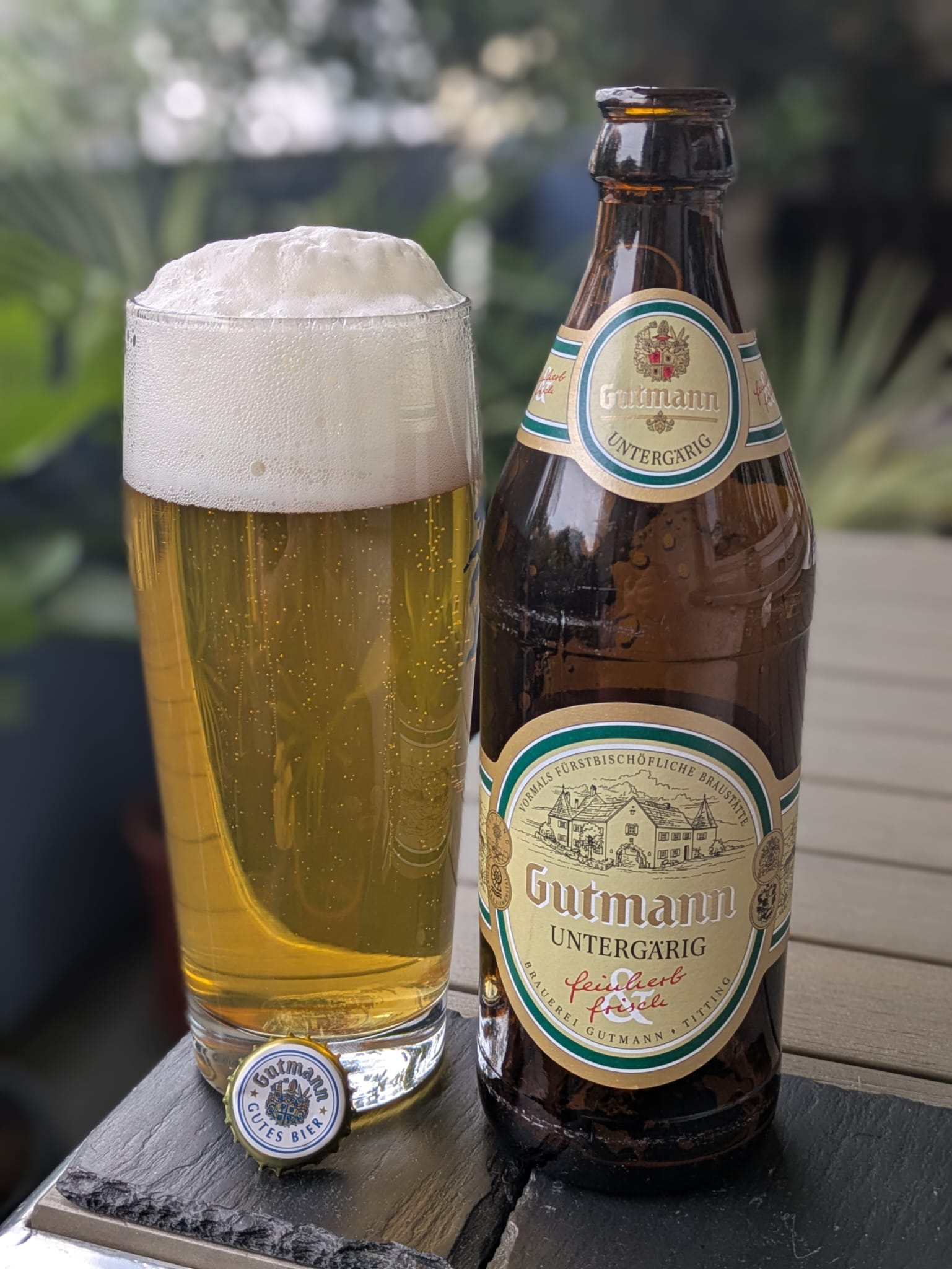 Bierprobe Gutmann Untergärig der Brauerei Gutmann von FrankenBierFreund