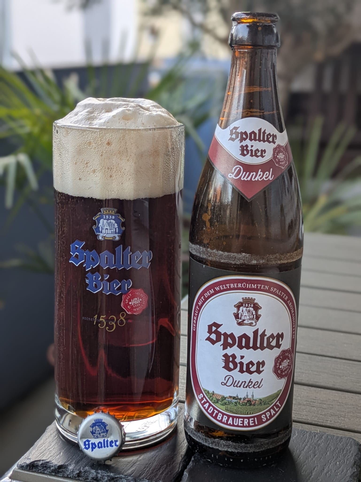 Bierprobe Spalter Dunkel der Stadtbrauerei Spalt von FrankenBierFreund