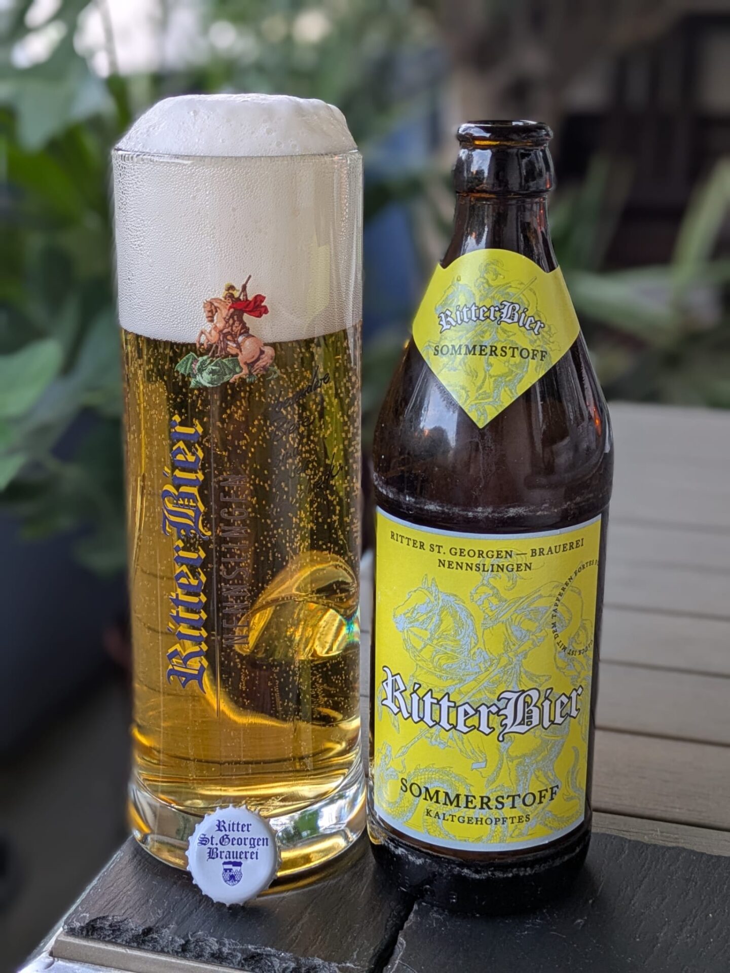 #566: Der Ritter Bier Sommerstoff der Ritter St. Georgen Brauerei aus Nennslingen in Mittelfranken