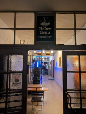 Eingang Gaststätte der Brauerei Neder von FrankenBierFreund
