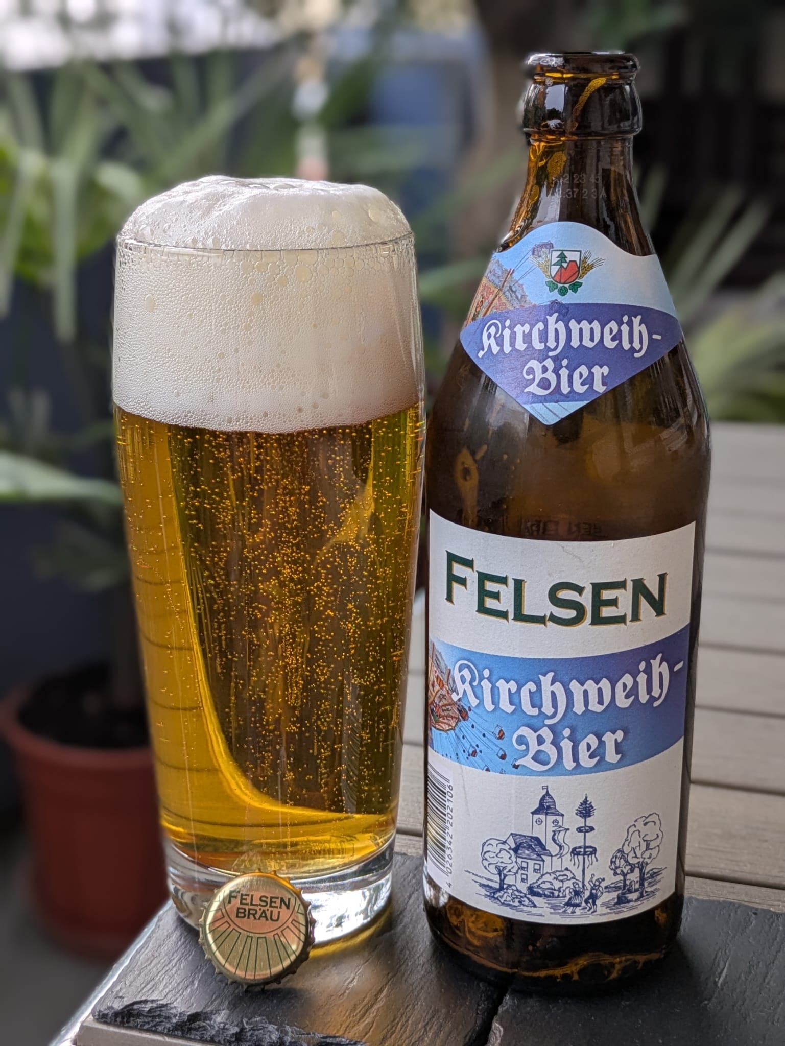 Bierprobe Kirchweih-Bier von Felsenbräu von FrankenBierFreund